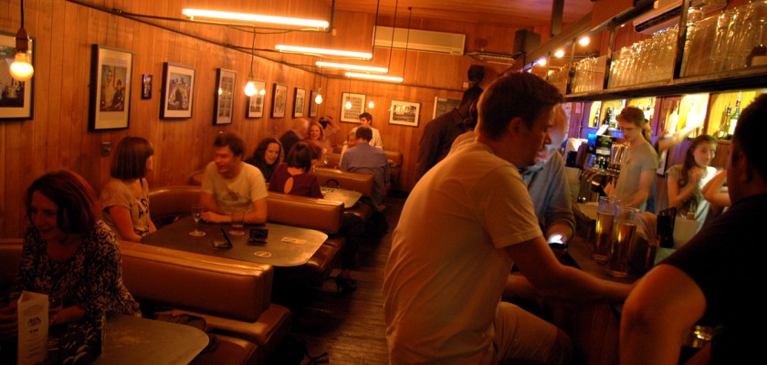 social bar with people